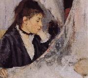 Berthe Morisot Detail of Cradle France oil painting artist